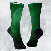 Abstracte gloeiende groene grot met boom sokken