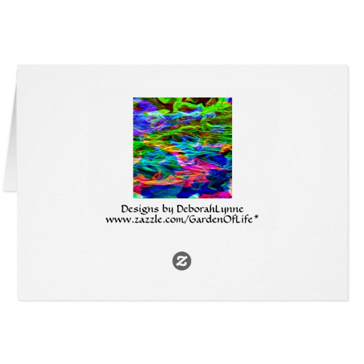 Abstracte gloeiende regenboog (Achterkant Horizontaal)