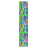 Abstracte gloeiende regenboog medium tafelloper (Voorkant)