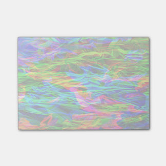 Abstracte gloeiende regenboog post-it® notes