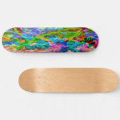 Abstracte gloeiende regenboog skateboard (Horizontaal)