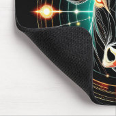 Abstracte gloeiende Stier Illustratie Muismat (Hoek)