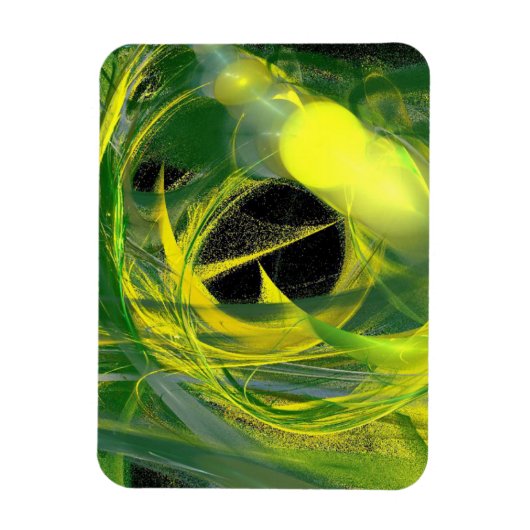 Abstracte gloeiworm magneet (Verticaal)