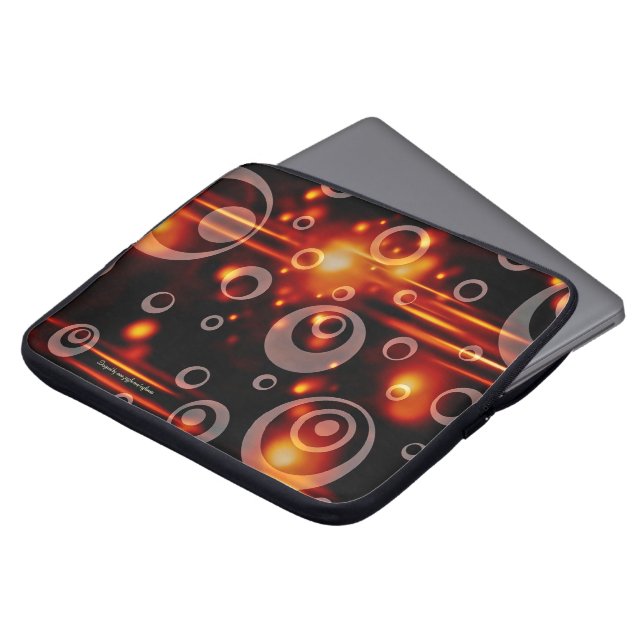 Abstracte glorie laptop sleeve (Voorkant top)