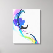 Abstracte glorie van Verf Splatter Morning Canvas Afdruk (Voorkant)