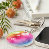 Abstracte Glow Acryl Sleutelhanger (Voorkant Rechts)