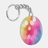 Abstracte Glow Acryl Sleutelhanger (Voorkant Links)