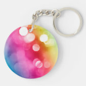 Abstracte Glow Acryl Sleutelhanger (Achterkant)