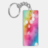 Abstracte Glow Acryl Sleutelhanger (Voorkant Links)