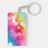 Abstracte Glow Acryl Sleutelhanger (achterkant)