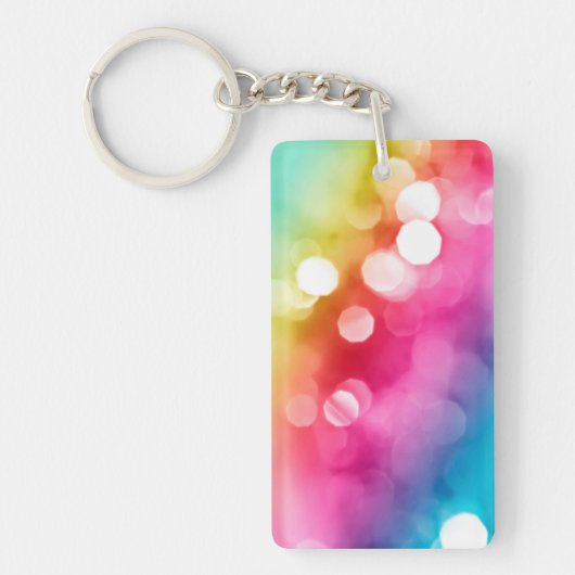Abstracte Glow Acryl Sleutelhanger (Voorkant)