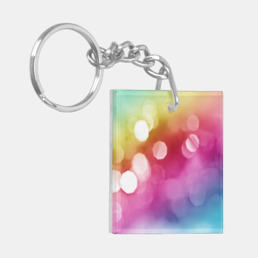 Abstracte Glow Acryl Sleutelhanger (Voorkant Links)