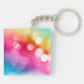 Abstracte Glow Acryl Sleutelhanger (Achterkant)