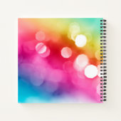 Abstracte Glow Custom Spiral notebook Notitieboek (Achterkant)