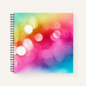 Abstracte Glow Custom Spiral notebook Notitieboek (Voorkant)