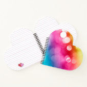 Abstracte Glow Heart Spiral-laptop Notitieboek (Binnen)