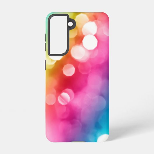 Abstracte Glow Samsung Galaxy S21 telefoonhoesje Samsung Galaxy Hoesje (Achterkant)