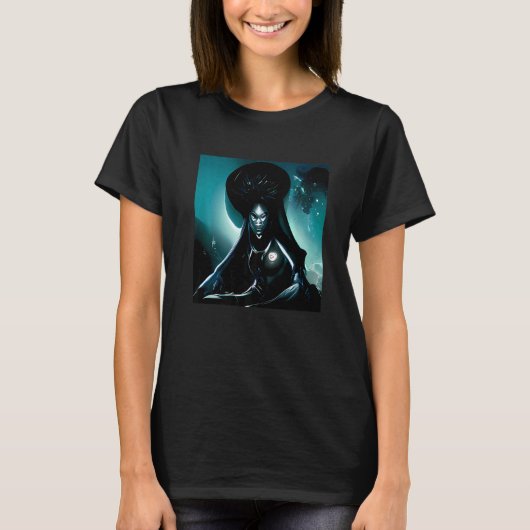 Abstracte godin van de duisternis t-shirt (Voorkant)