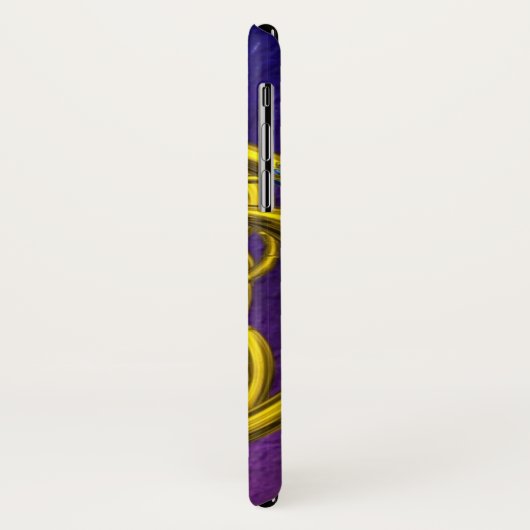 ABSTRACTE GOLD CELTIC KENNIS MET GEMSTONES Paars Case-Mate iPhone Case (Achterkant/links)