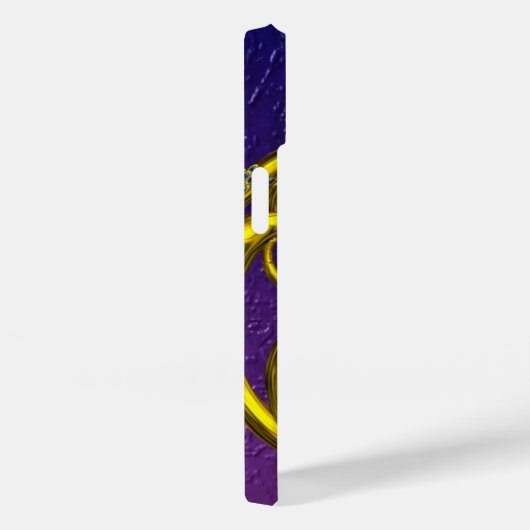 ABSTRACTE GOLD CELTIC KENNIS MET GEMSTONES Paars Case-Mate iPhone Case (Achterkant / Rechts)