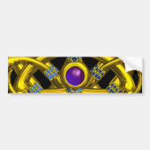 ABSTRACTE GOLD CELTIC KENNIS MET KLEURSTONEN BUMPERSTICKER (Voorkant)