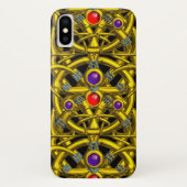 ABSTRACTE GOLD CELTIC KENNIS MET KLEURSTONEN Case-Mate iPhone CASE (Achterkant)