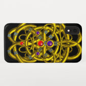 ABSTRACTE GOLD CELTIC KENNIS MET KLEURSTONEN Case-Mate iPhone CASE (Achterkant (horizontaal))
