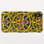 ABSTRACTE GOLD CELTIC KENNIS MET KLEURSTONEN Case-Mate iPhone CASE (Achterkant (horizontaal))