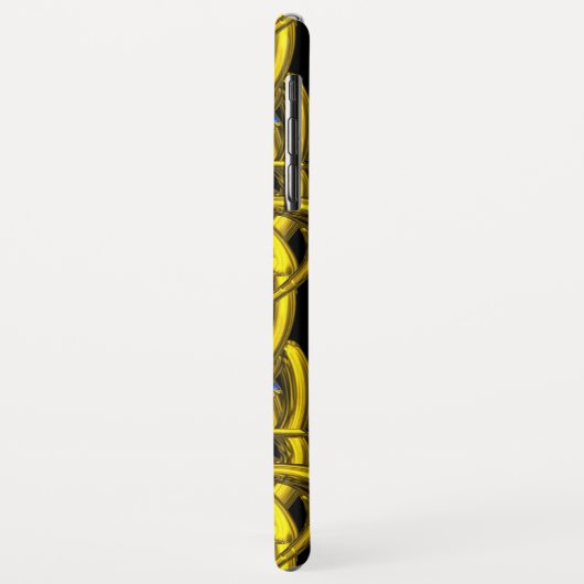 ABSTRACTE GOLD CELTIC KENNIS MET KLEURSTONEN Case-Mate iPhone CASE (Achterkant/links)