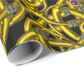 ABSTRACTE GOLD CELTIC KNOPEN MET GEMSTONEN CADEAUPAPIER (Rol Hoek)