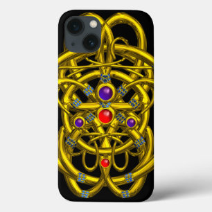 ABSTRACTE GOLD CELTIC KNOPEN MET GEMSTONEN Case-Mate iPhone CASE
