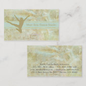 Abstracte Gold Dancer Visitekaartje (Voorkant / Achterkant)