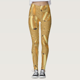 Abstracte Gold Digger Design Leggings voor vrouwen