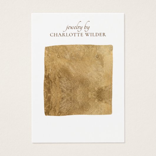 Abstracte Gold Foil-kaart voor het verkrijgen van  Visitekaartje (Voorkant)