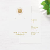 Abstracte Gold Foil Ketting Display Card Visitekaartje (Bureau)
