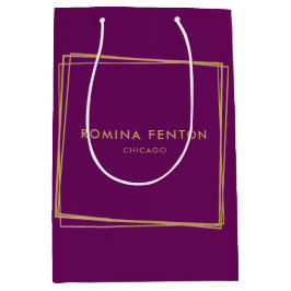 Abstracte Gold Foil Lijsten Moderne Professional Medium Cadeauzakje