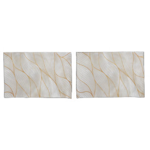 Abstracte Gold Leaves Artwork   Proefcase Kussensloop