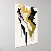 Abstracte Gold-marmer- en zwarte schijven Folie Afdrukken (Laagn)