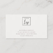 Abstracte Gold Paarse Waterverf Logo Benoeming Visitekaartje (Achterkant)