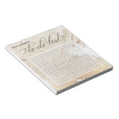 Abstracte Gold Paint textuurkalligrafie om een lij Notitieblok (Schuin)