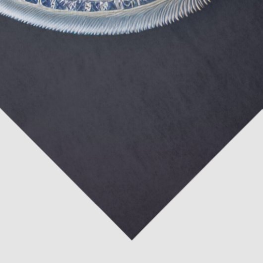 Abstracte Gold Peacock Feather Illustration Large Tissuepapier (Detail)