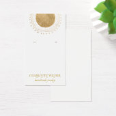 Abstracte Gold Sun-Folie Cirkel Verdien DisplayCar Visitekaartje (Bureau)