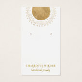 Abstracte Gold Sun-Folie Cirkel Verdien DisplayCar Visitekaartje (Voorkant)