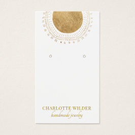 Abstracte Gold Sun-Folie Cirkel Verdien DisplayCar Visitekaartje