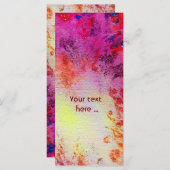 ABSTRACTE GOLD SWIRLS, rood roze paars geel (Voorkant / Achterkant)