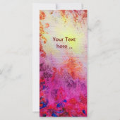 ABSTRACTE GOLD SWIRLS, rood roze paars geel (Achterkant)