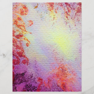 ABSTRACTE GOLD SWIRLS, zacht geel roze paars