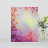 ABSTRACTE GOLD SWIRLS, zacht geel roze paars (Staand voorkant)