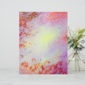 ABSTRACTE GOLD SWIRLS, zacht geel roze paars (Staand voorkant)