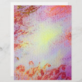 ABSTRACTE GOLD SWIRLS, zacht geel roze paars (Voorkant / Achterkant)